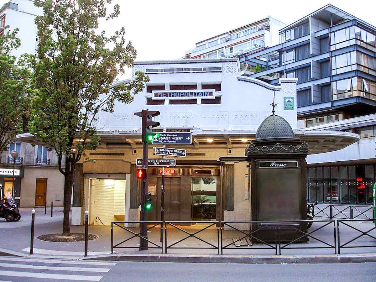 Saint Fargeau metro station in Paris