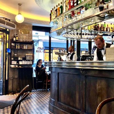 bar inside Paris café Varenne
