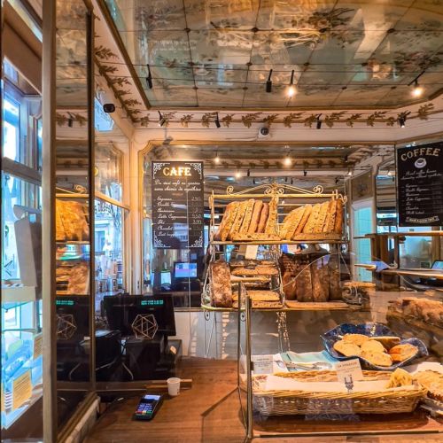 Counter at Parisian bakery Du Pain et des Idées